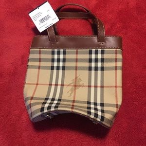 Burberry Mini Bucket Clutch Purse